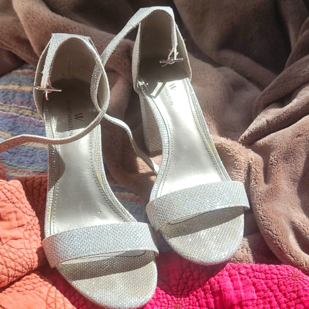 Used Silver heels from Worthington